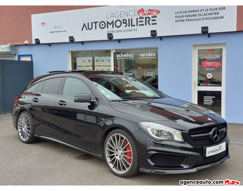 Achat voiture occasion, Auto occasion pas cher | Agence Auto Mercedes Classe CLA SHOOTING BRAKE 45 AMG 360 4MATIC Noir Année 2015 Automatique Essence